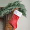 17.5" Traditional Red & White Plush Christmas Stocking